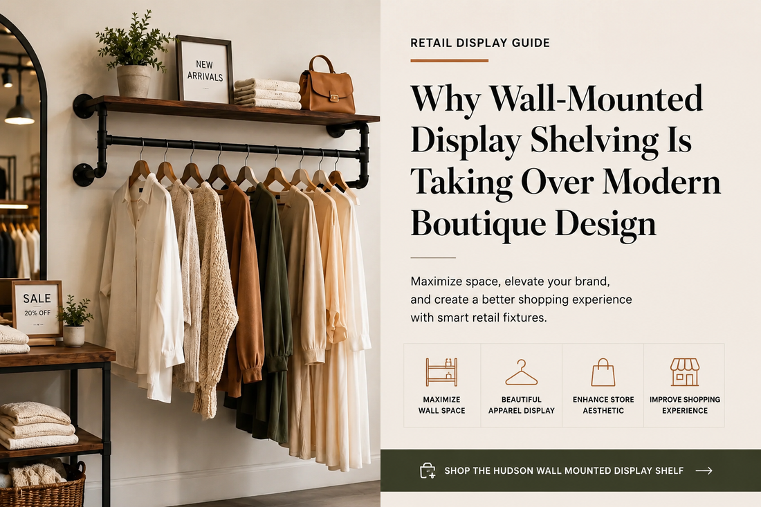 Why Wall-Mounted Display Shelving Is Taking Over Modern Boutique Design